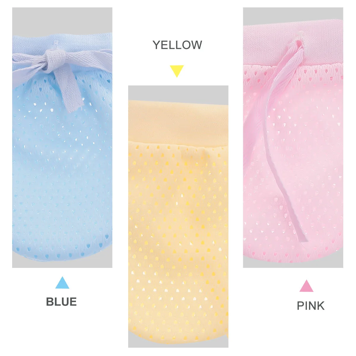 

6Pcs Anti Scratch Baby Gloves Newborn Soft Breathable Cotton Mittens Skin Protection Infant Scratch Guards Newborn Gloves