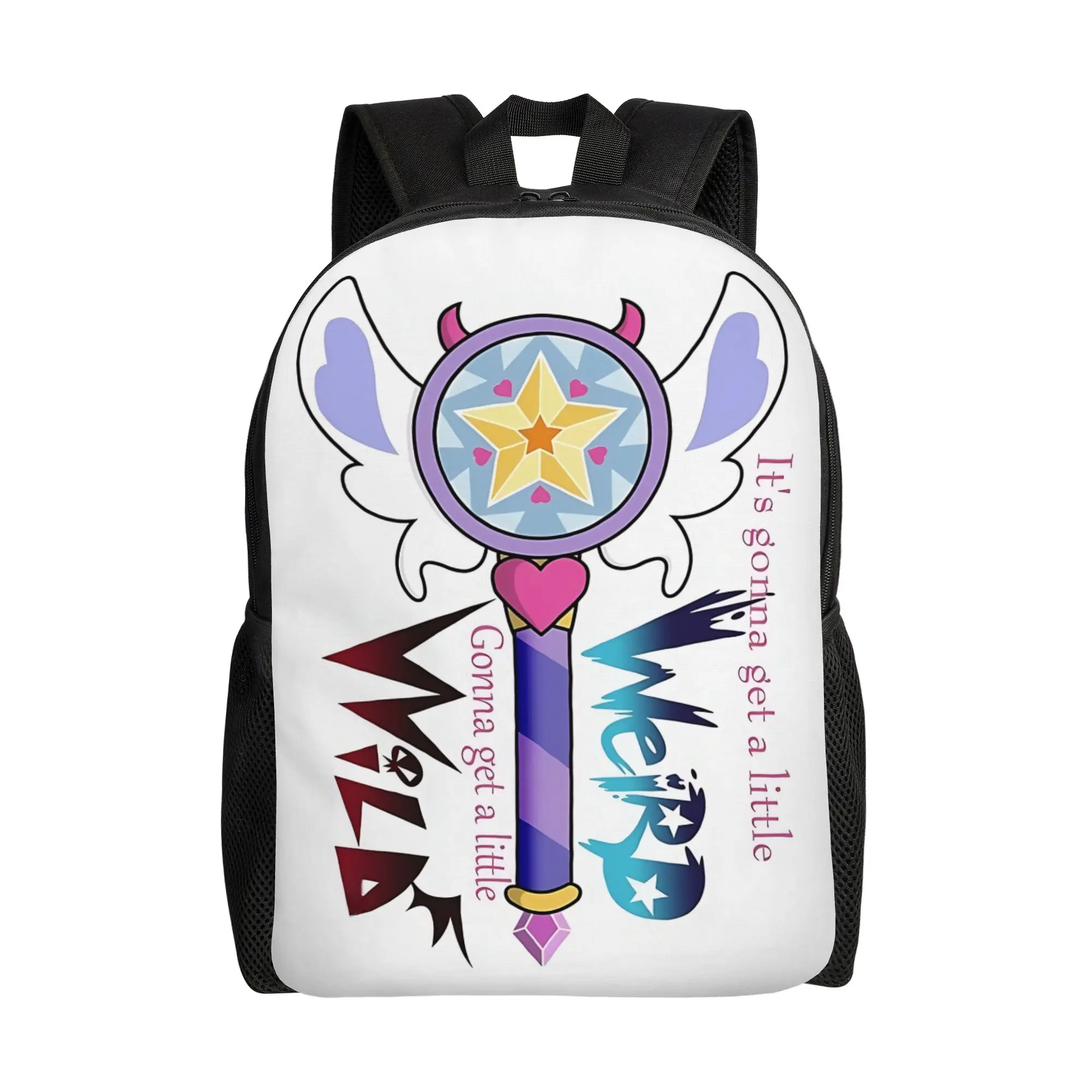 

1PC Backpack Star vs the Forces of Evil Daypack transformer logo Adjustable Strap Journey Retro Washable Rucksack