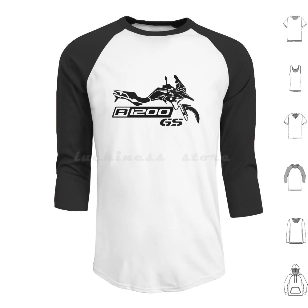 Motorcycle Biker Motorbike R1200 Gs And Adventure K25 Hoodies Long Sleeve Motorbike Motorcycle Biker Bike Funny Helmet