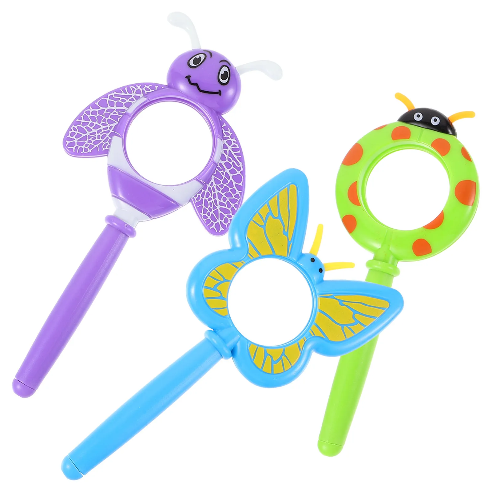 3pcs-plastic-handheld-magnifying-glass-for-kids-hd-clear-lens-fun-cartoon-shape-safe-odorless-childrens-nature-exploration-tool