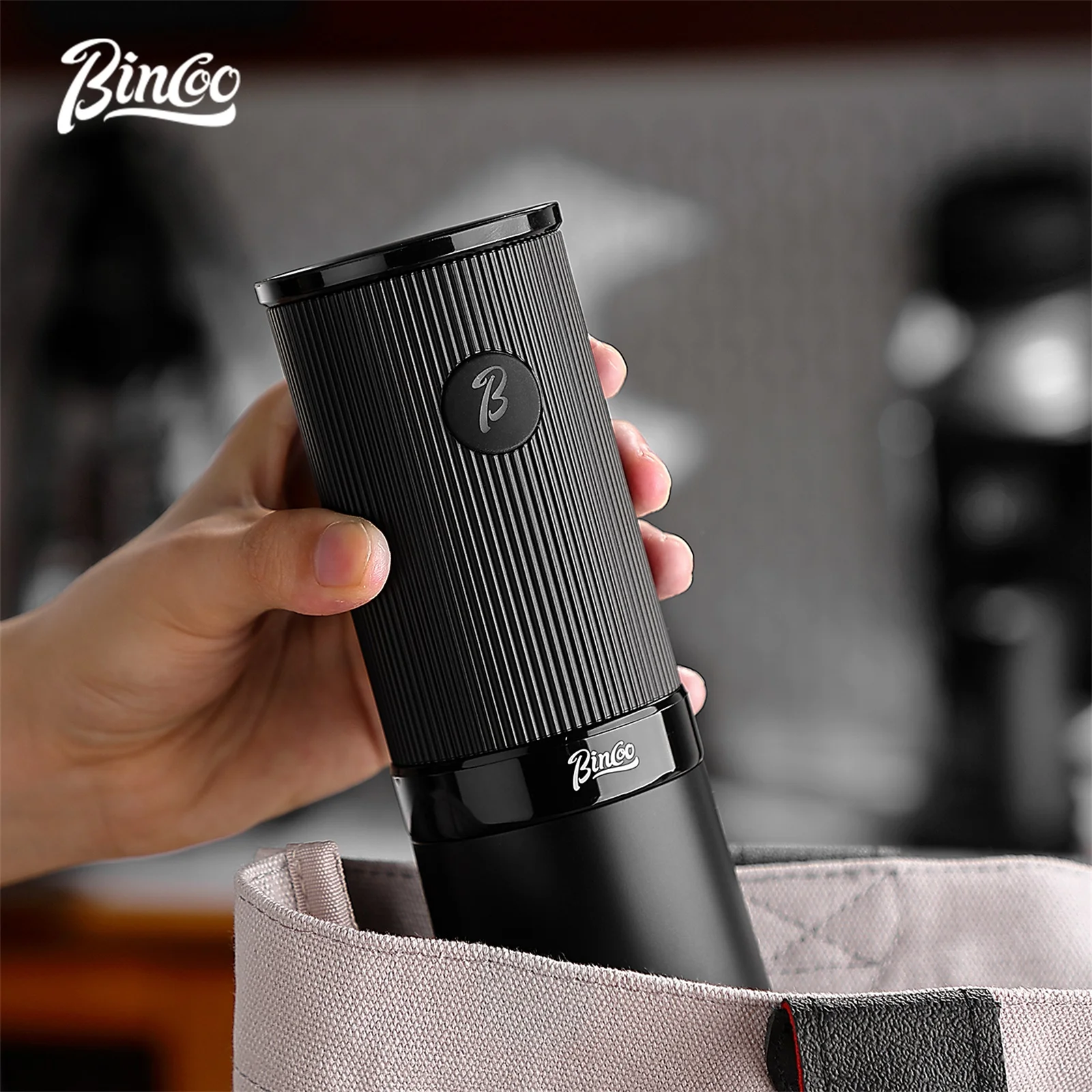 Bincoo Portable Electric Coffee Grinder Rechargeable Espresso Coffee Grinder Coffee Machine for Home Camping Outdoor view 2