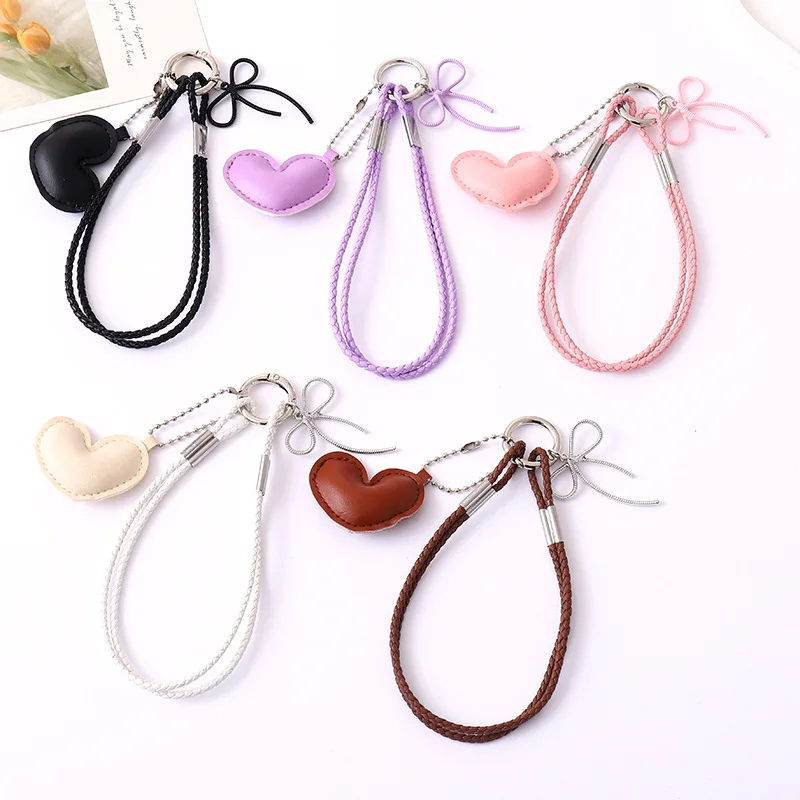 

Ins новая кожаная веревка с бантом и подвеской в виде сумки, аксессуары, брелок для мобильного телефона, подвеска