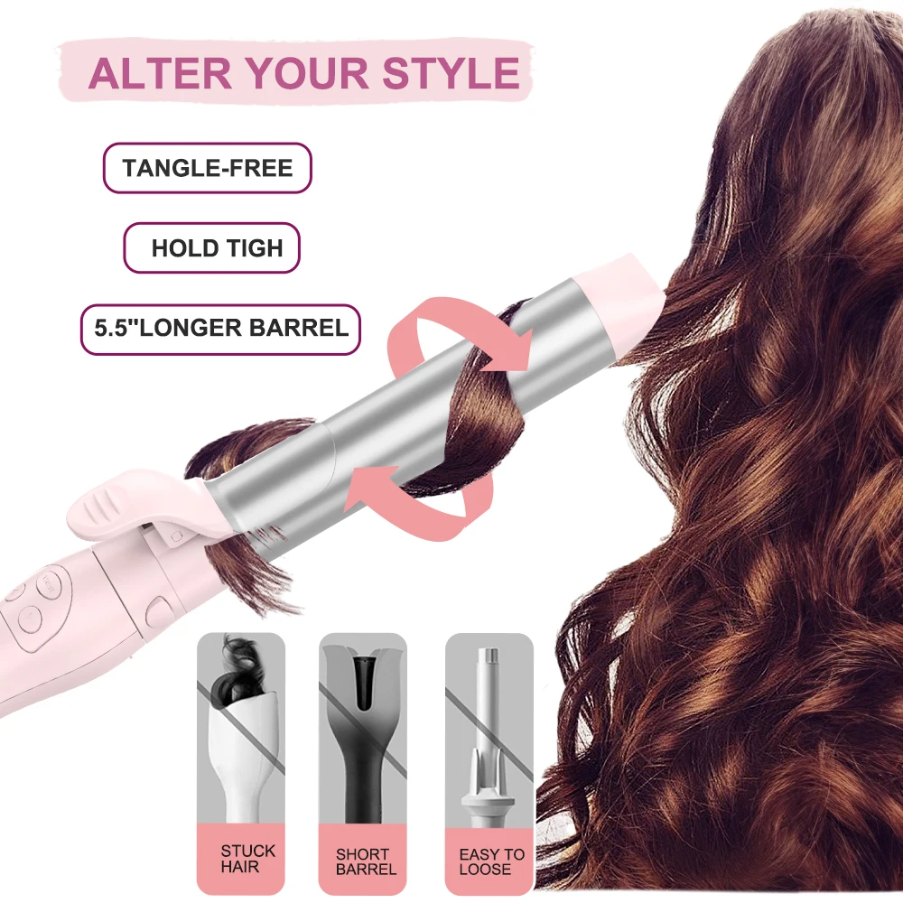 Automatic 3-in-1 Multifunctional MCH Heating Hair Curler 25mm/32mm Comb Styling Wand Electric Power Source for Household Use