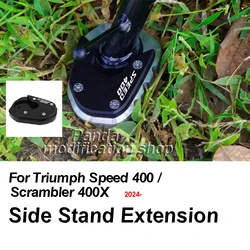 For Triumph Speed 400 Scrambler 400X motorcycle accessories 2024 Extension for side stand foot