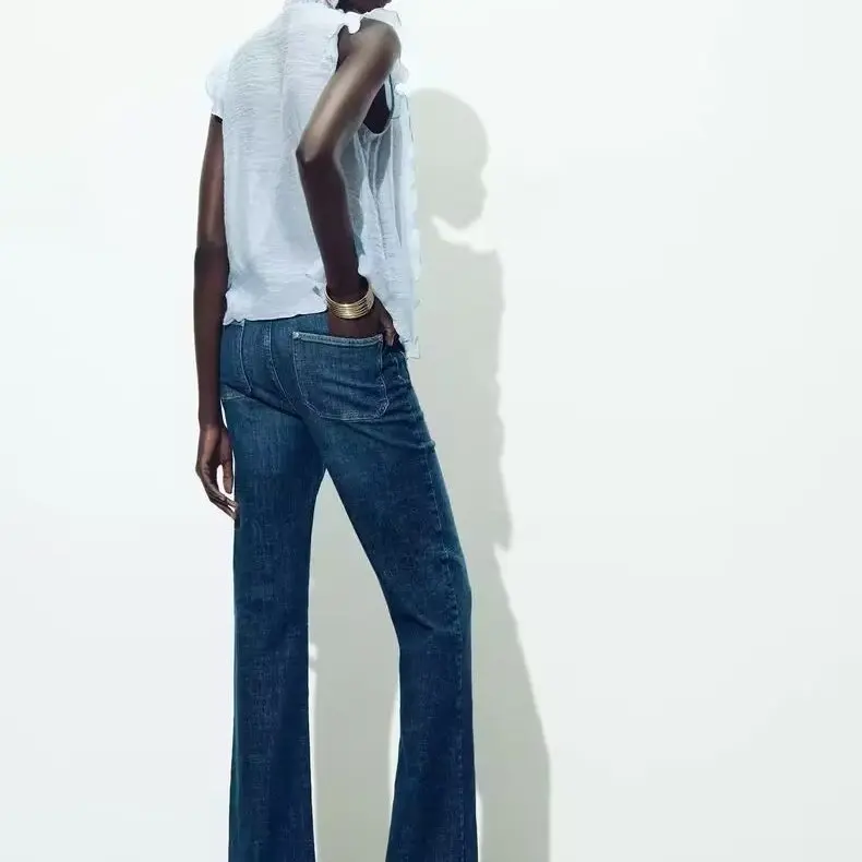 Nowa letnia damska bluzka z dekoltem w serek, zwiewna, wielowarstwowa, ozdobna, koreańska, luźny krój, regularna, cienka.