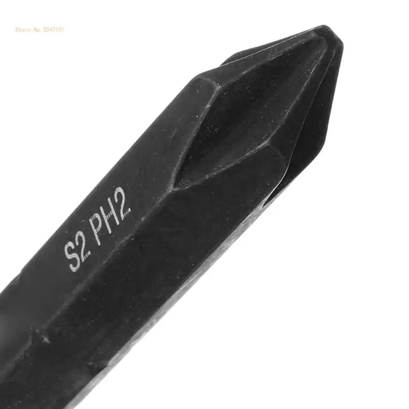 Wear-resistant for Cross Drill Bit Alloy Steel Replaceable Hand Tools 8mm Screwdriver Bits Black 3 Dropship