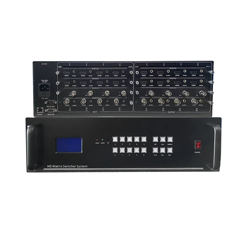 4k AV VGA DVI HD-baseT matrix switcher video mixer switcher HDM I sdi seamless video switchers