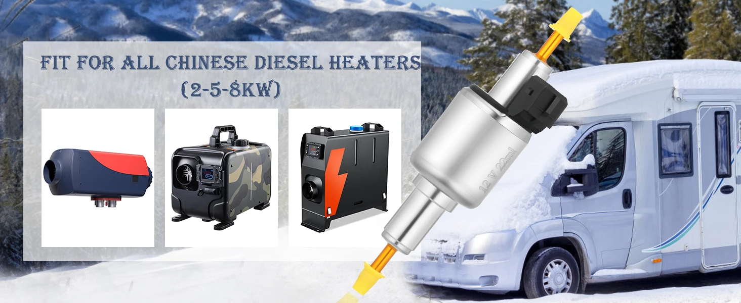 Diesel-Heizungspumpe 12V/24V 22ML Leise Elektrische Ölpumpe für Webasto Eberspacher 2KW 5KW 8KW Luftheizung – Detail 6