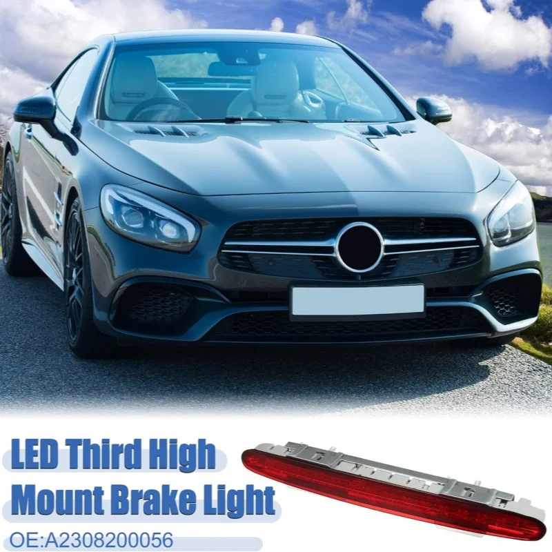 BB Rear Boot Third Stop Brake Light For Mercedes Benz SL R230 01-2012 A2308200056 High Quality LED Third High Level Brake Light