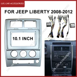 10.1 Inch For JEEP LIBERTY 2008-2012 Car Radio Stereo GPS MP5 Android Player 2 Din Head Unit Fascias Dash Frame Install