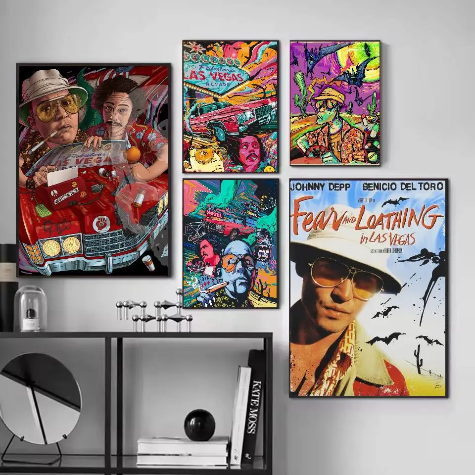 الخوف الكراهية لاس فيغاس ملصق فني ذاتي اللصق مقاوم للماء ورقة ملصق مقهى بار غرفة النوم جدار ديكور #4