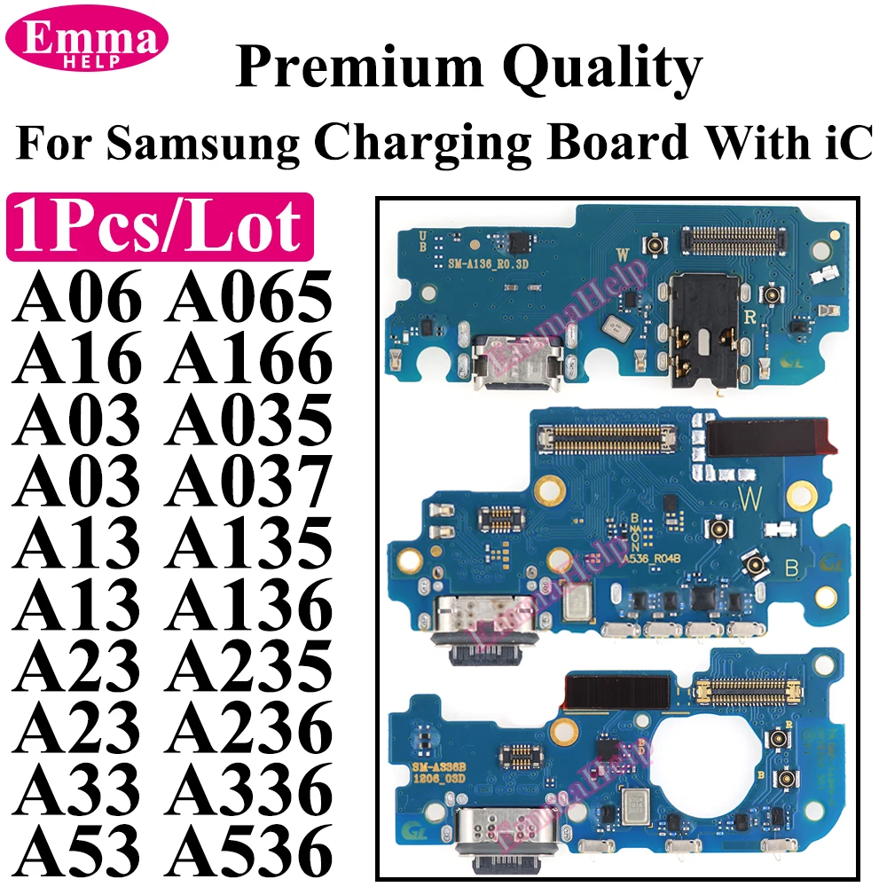 Cable flexible de puerto de carga USB para Samsung A03 A06 A13 A16 A17 A23 A33 A53 4G 5G A037 A136 A236 A336 A536 Placa flexible de base de carga