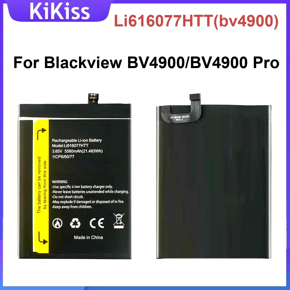 

5580Mah Li616077htt Bv4900 Mobile Phone Battery For Blackview BV4900 Pro Fast-Charging Replacement