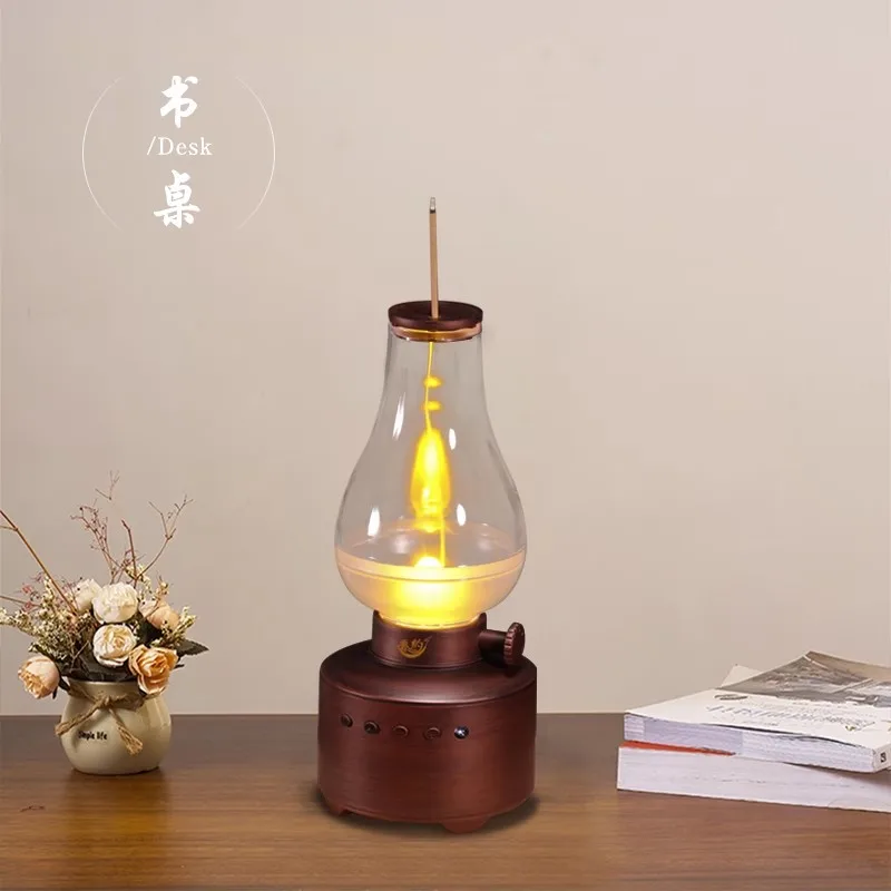 LED music reflux incense kerosene lamp USB outdoor speaker lighting ancient lamp