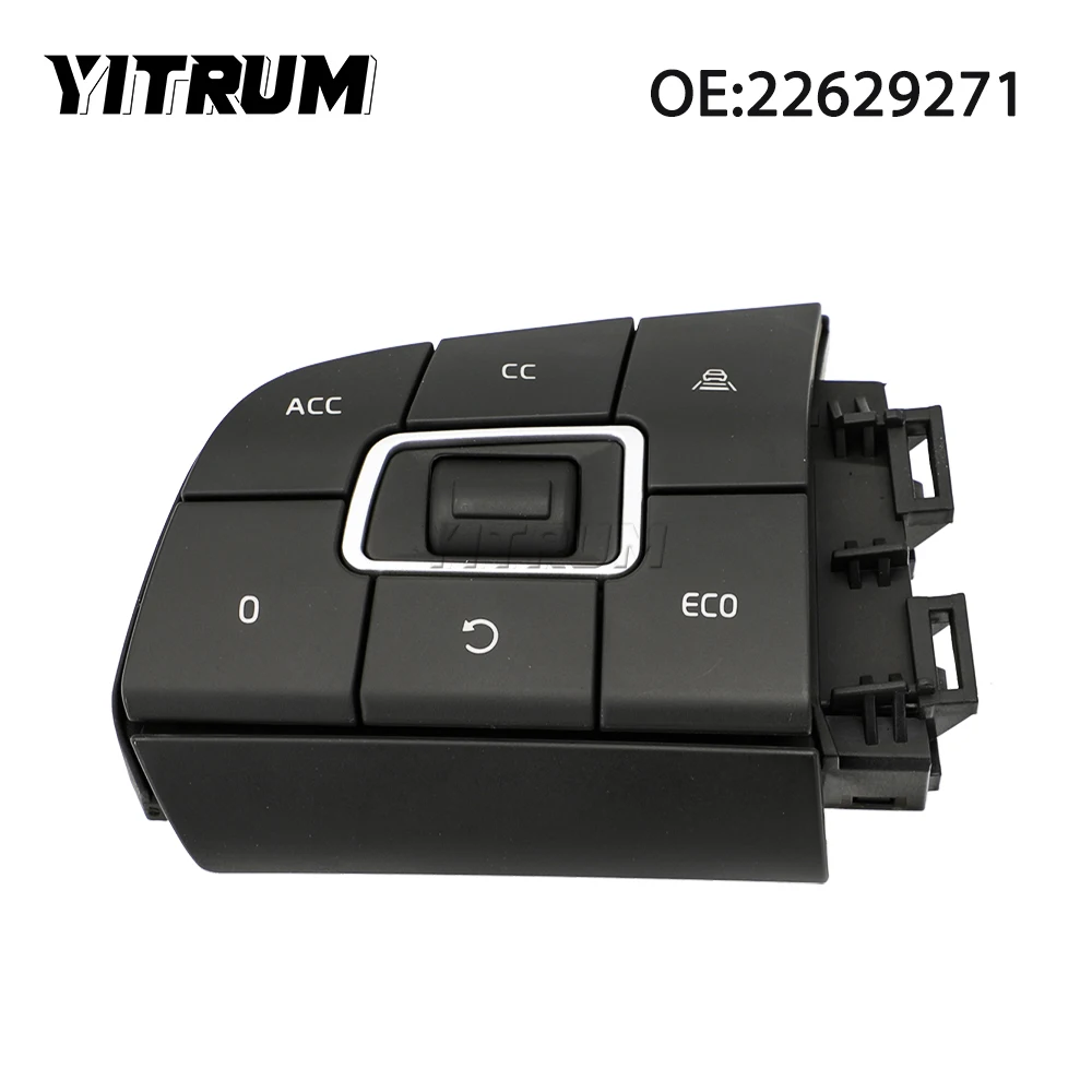 YITRUM 22629276 21957046 22372592 22629271   Lenkradschaltermodul, Lichtschlüssel-Steuertaste für Volvo FM/FH 2005–2012, 24 V