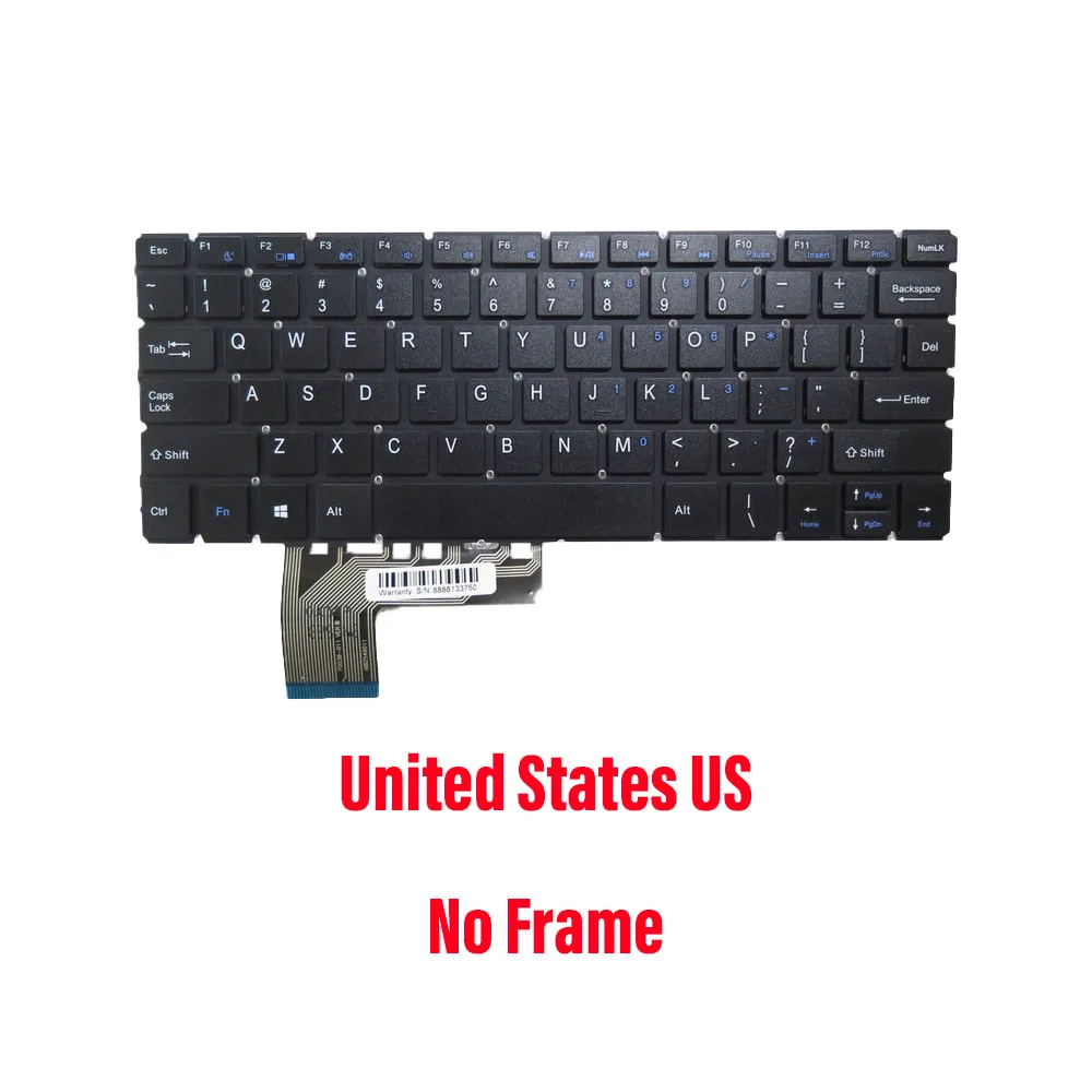 Клавиатура для ноутбука Gateway MB2549011 F0038-011 YMS-0190-A, США, черная, новая, GWTC116-2 VER 1