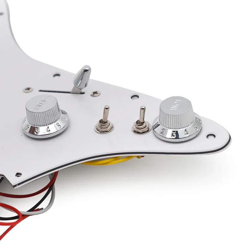 HH Brass Cover Two Humbucker Coil Spliting Pickguard, Electric Guitar Pickguard, LP Style Humbucker Loaded Prewired Scratchplate