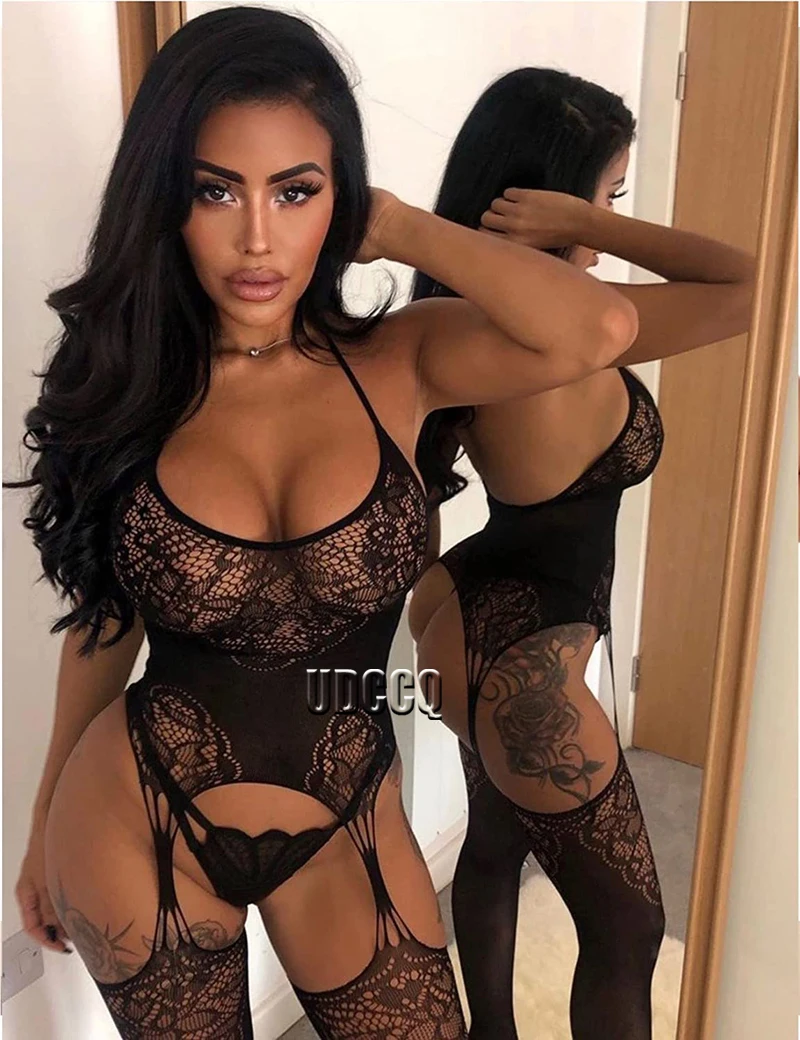 Sexy Lingerie Lady sexy underwear Womens Fishnet Bodystocking Plus Size Bodysuit Sexy Tights Soft Nightwear Lingerie pijamas