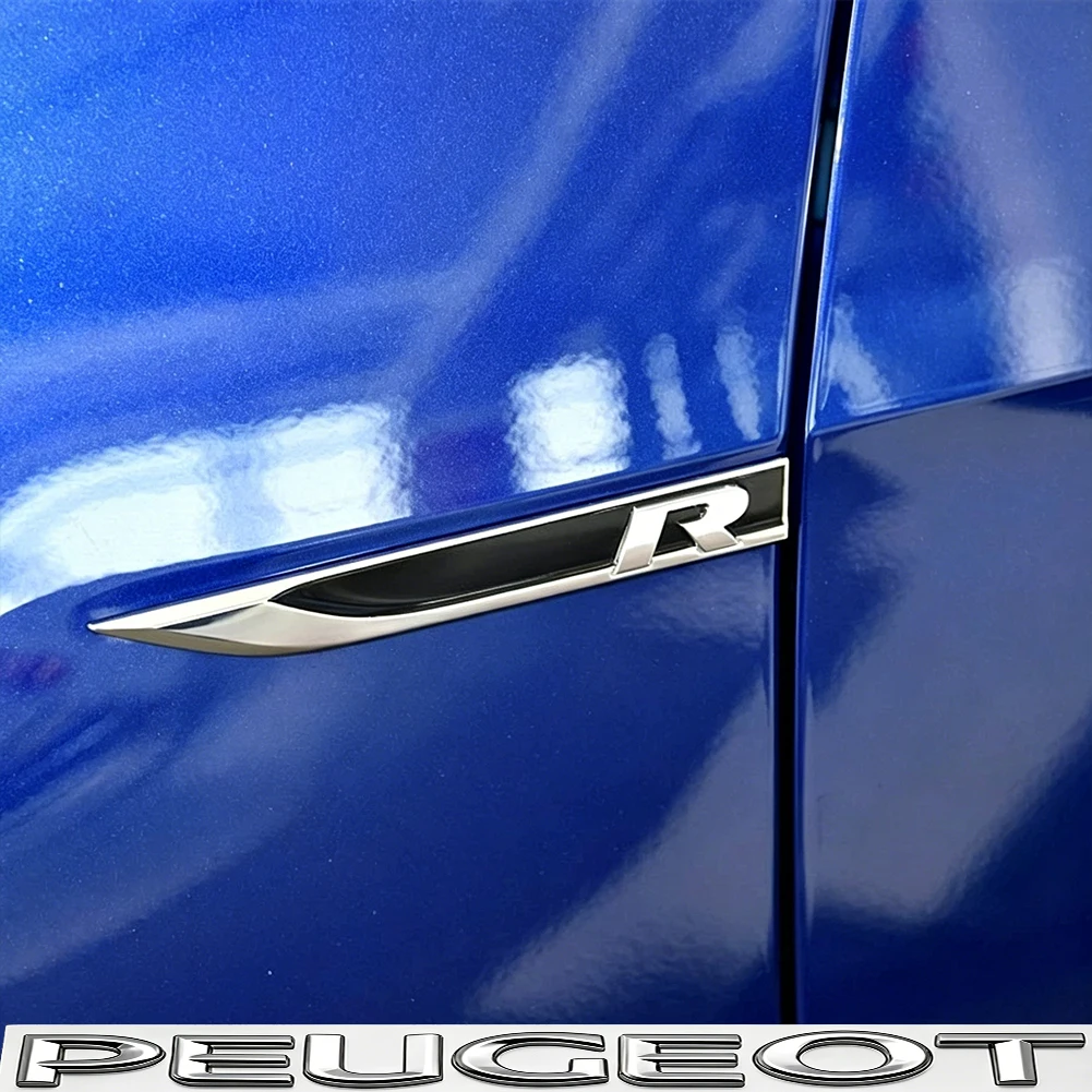 2 Stück Auto 3D Metall Seitenemblem Kotflügel Aufkleber Zubehör für VW Golf Tiguan T-Roc Polo Passat ID.4 T-Cross ID.3 Taigo – Detail 5