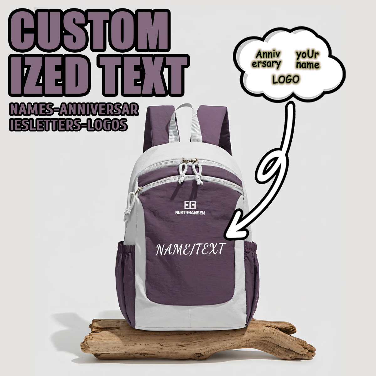 شعار الراقية مخصص المشي لمسافات طويلة في الهواء الطلق حقيبة رياضية صغيرة على ظهره حقيبة السفر تسلق حقيبة سفر حقيبة مدرسية الحصرية DIY بها بنفسك