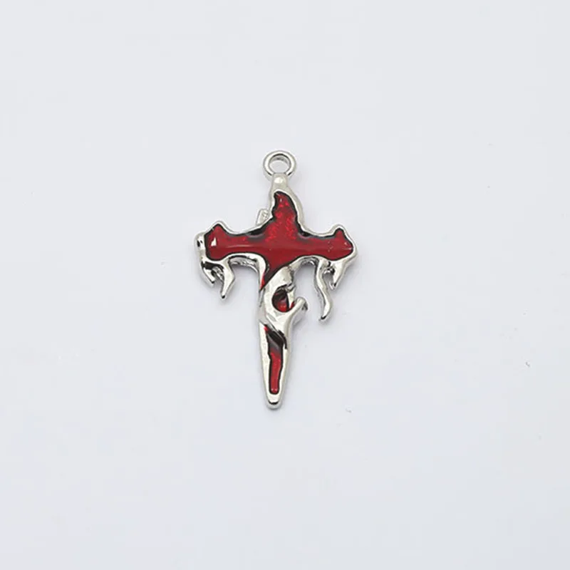 10Pcs Punk Cross Charms Alloy Pendant Wholesale For Phone Keychain Earring Necklace Bracelet DIY Crafts Jewelry Make