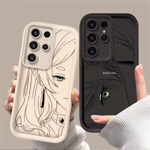 Popular Anime Frieren Phone Case For Samsung Galaxy S24 S25 S23 Ultra S22 S21 Plus FE A36 A56 A26 A16 A06 A25 A35 A55 5G Cover