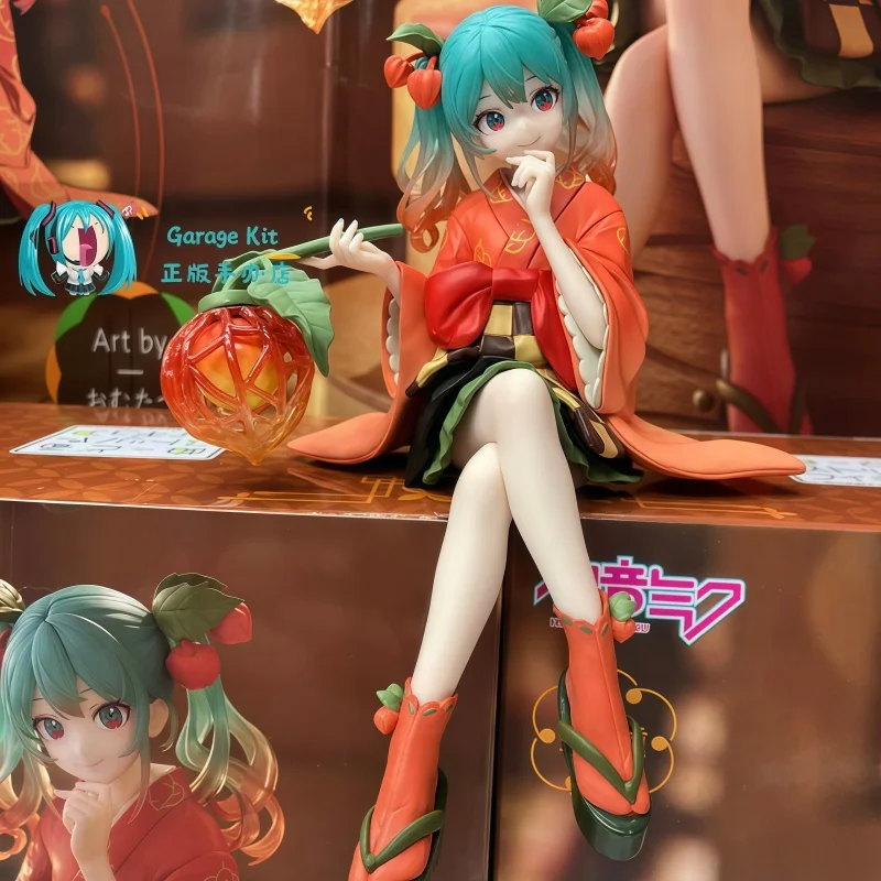 フリュー新オリジナル漫画フィギュア-初音ミクヌードルストッパーフラワーフェアリーウィンターチェリーpvcモデルコレクションドールトイギフト