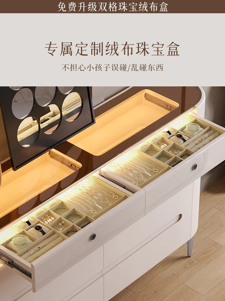 Dou cabinet bedroom jewelry wall facing TV cabinet storage and storage ultra-thin eight bucket bed tail