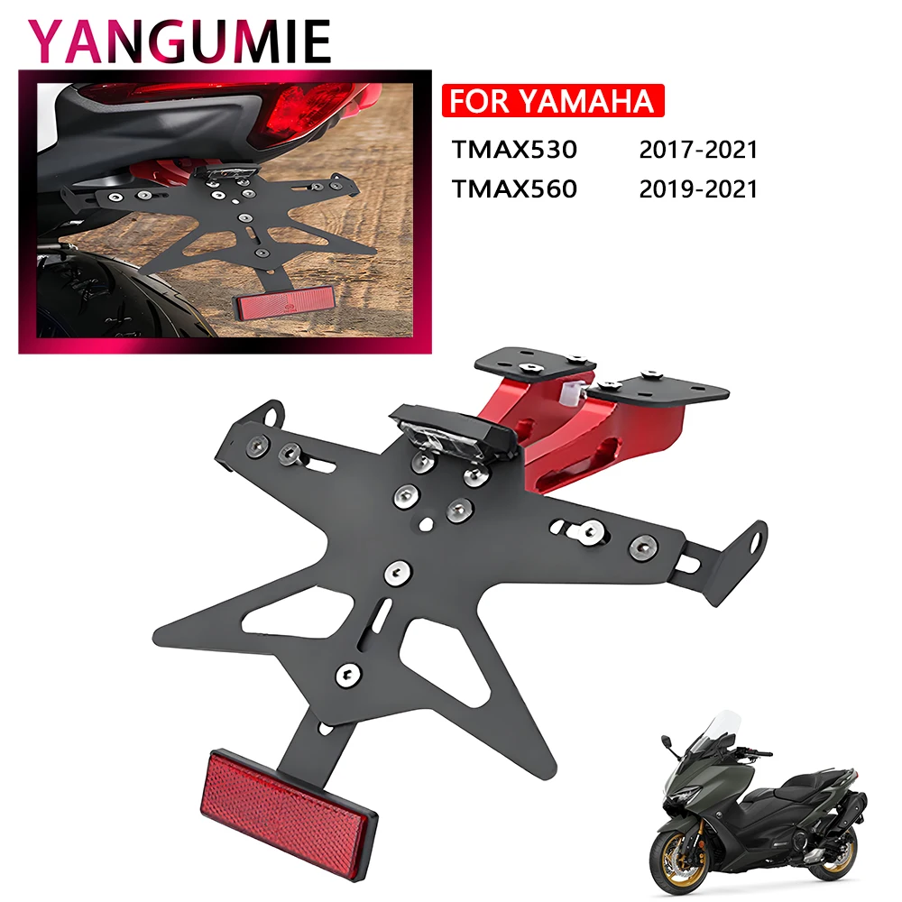 

For YAMAHA TMAX530 2017-2022 TMAX560 2019-2022 Motorcycle License Plate Stay Holder General Accessories Eliminator Bracket