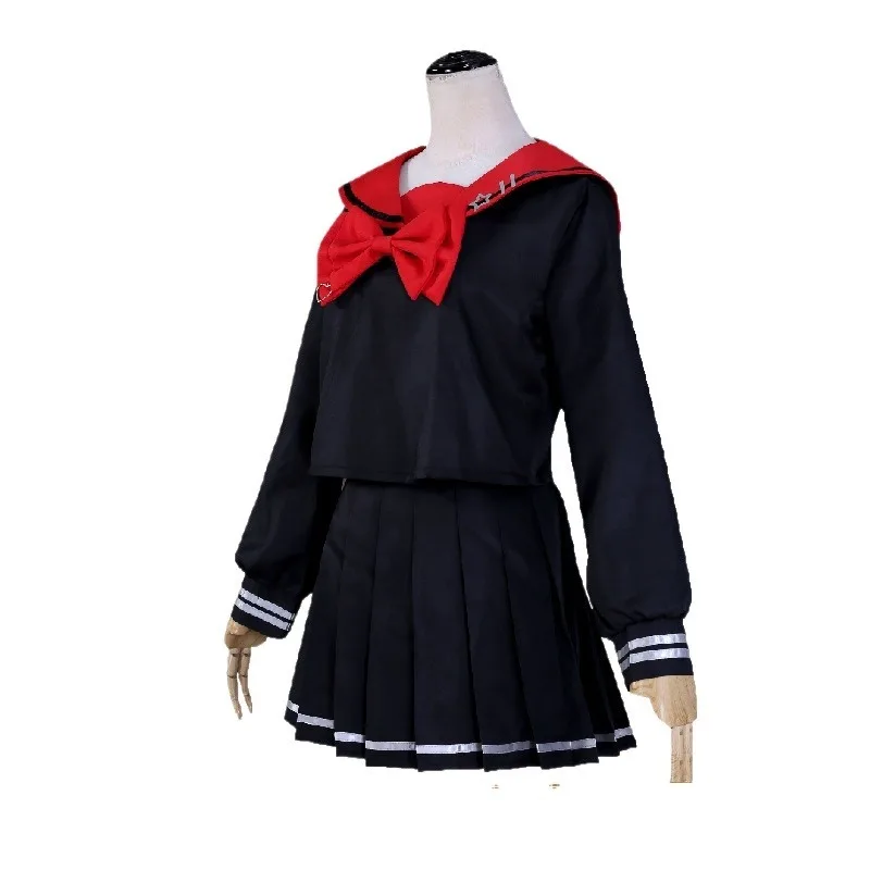 2025 Hot Needy Girl Overdose Black JK Cosplay Costume Blackened RAIN Cosplay KAngel Black School Uniform Skirt Halloween Set