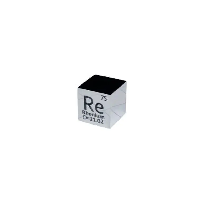 10mm Element Cube of Rhenium, Fully Mirror Polished