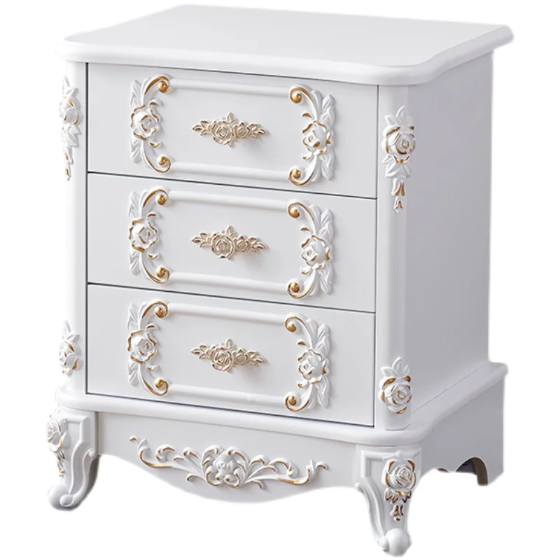 

High paint tracing gold and silver bedside Nordic small apartment locker