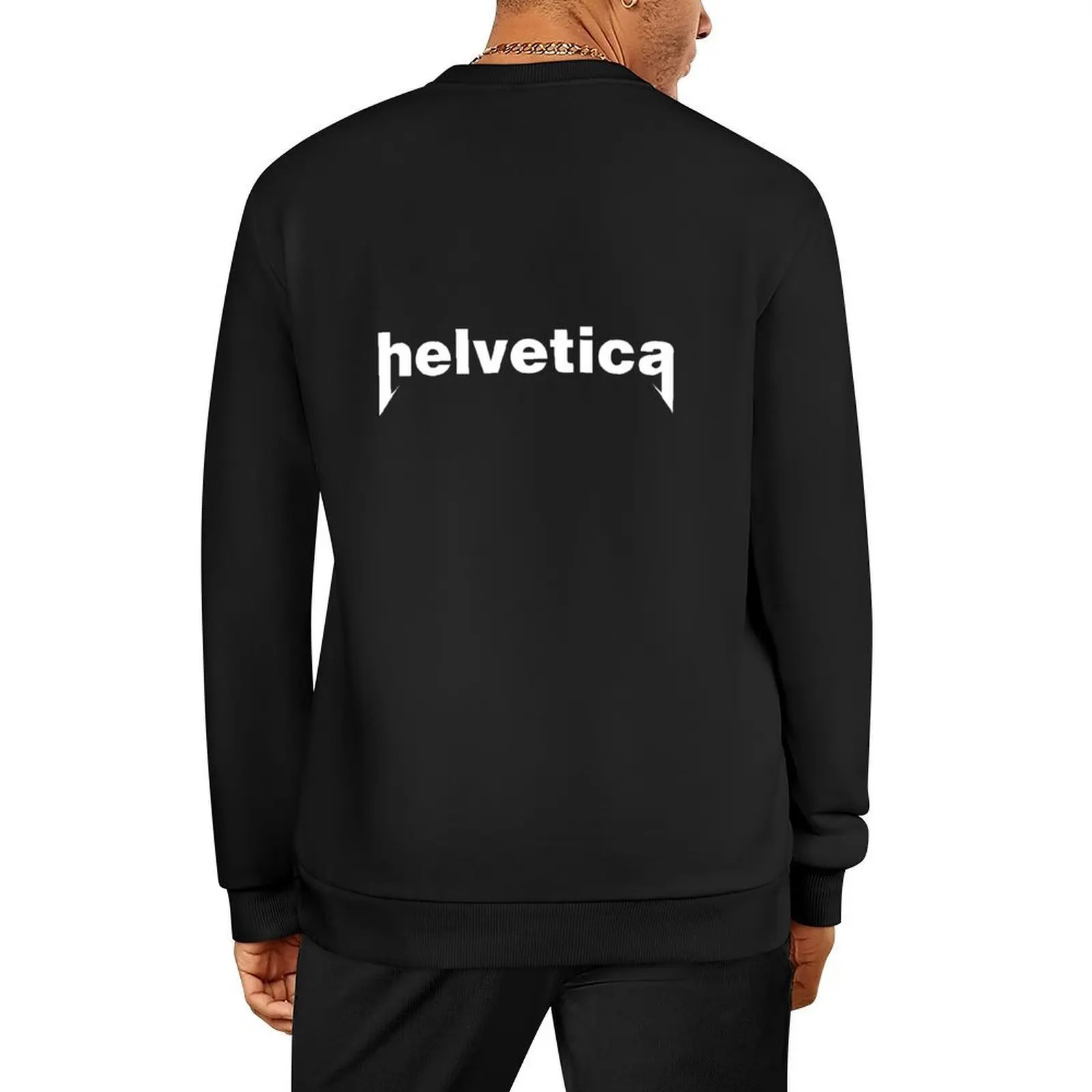 

helvetica is metal Pullover men clothing autumn new products winter clothes men's winter sweater winter man sweatshirt