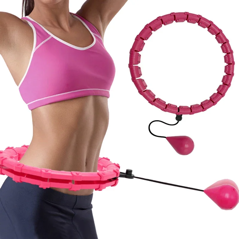 24Adjustable Sport Hoops Abdominal Thin Waist Exercise Detachable Massage Hoops Fitness Equipment Gym Home Training Weight Loss