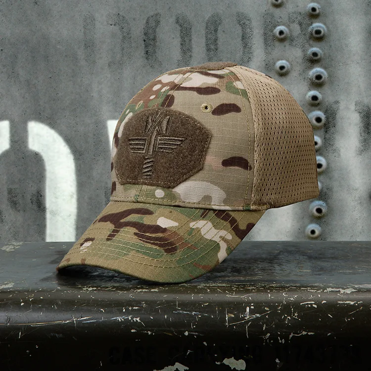 Multicam Camouflage Tactical Baseball Cap  Combat Mesh  Snapback Hat Camo Outdoor Sport Hiking Hunting Caps