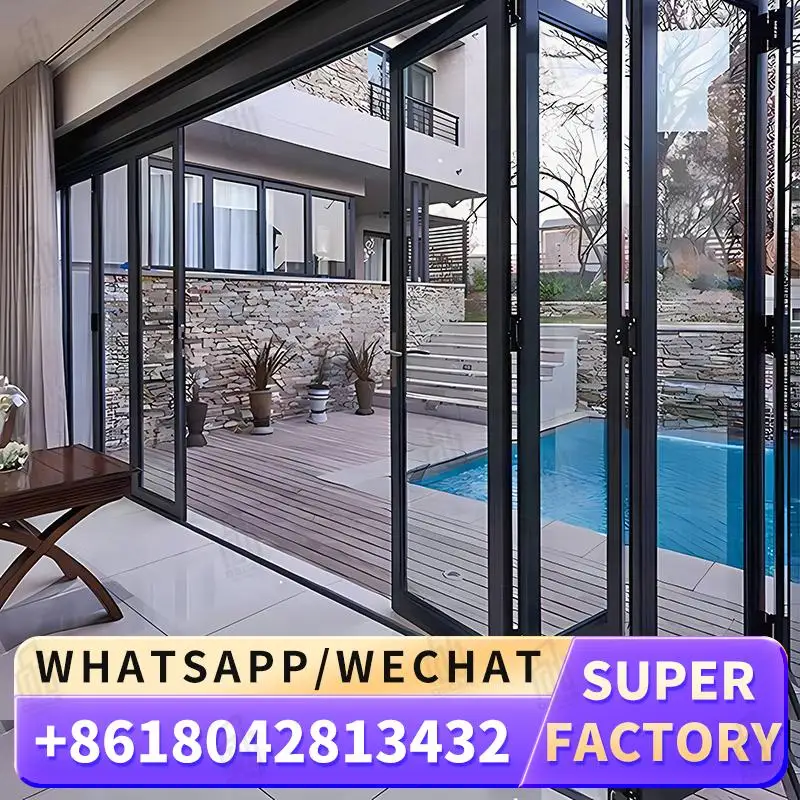 

Customizable Windows Foldable Door for European Commercial Spaces Innovative Design Factory Direct