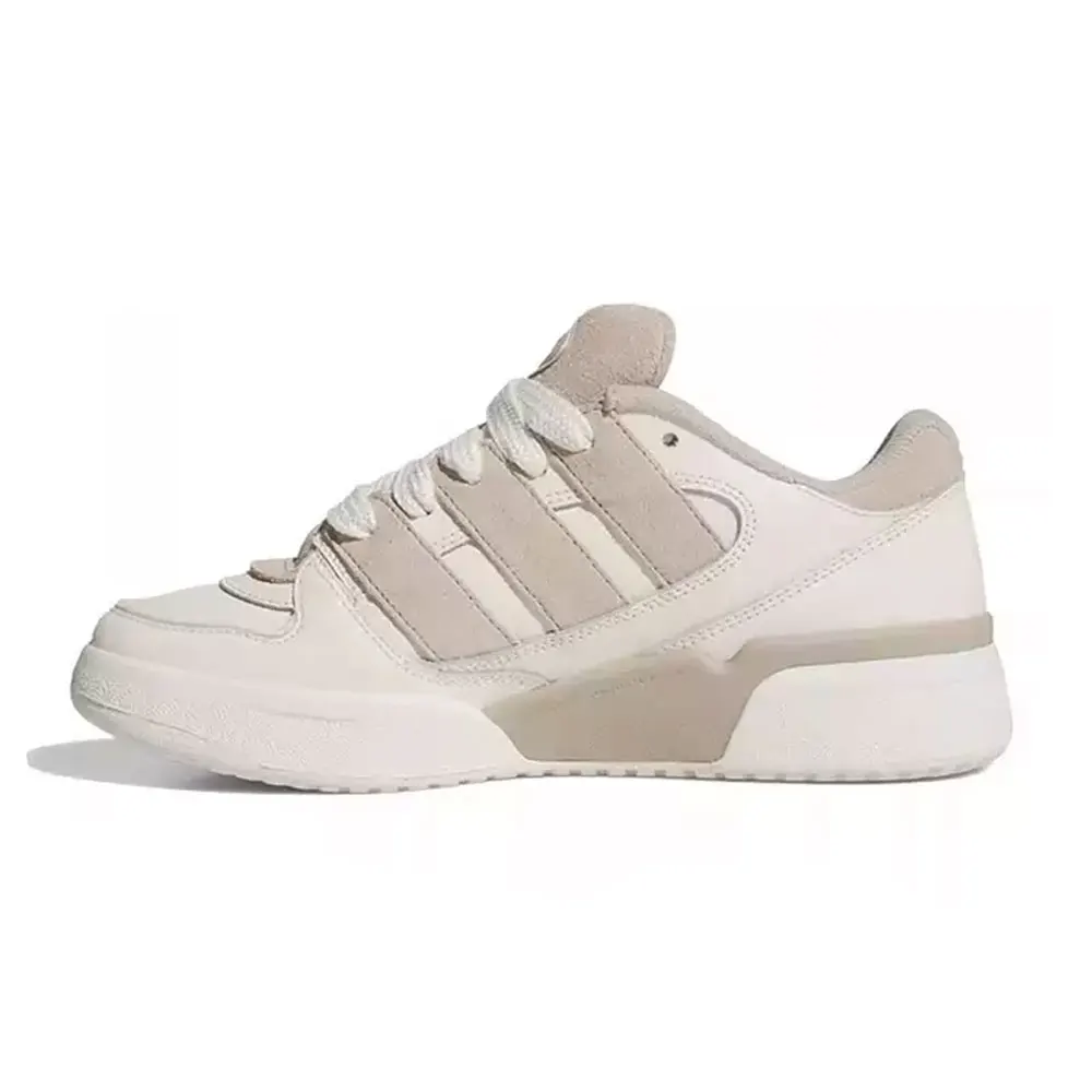 adidas Originals FORUM 2000 Leather Fashion Comfort Durable Low-Top Skate Shoes Women's Jade White JR0512