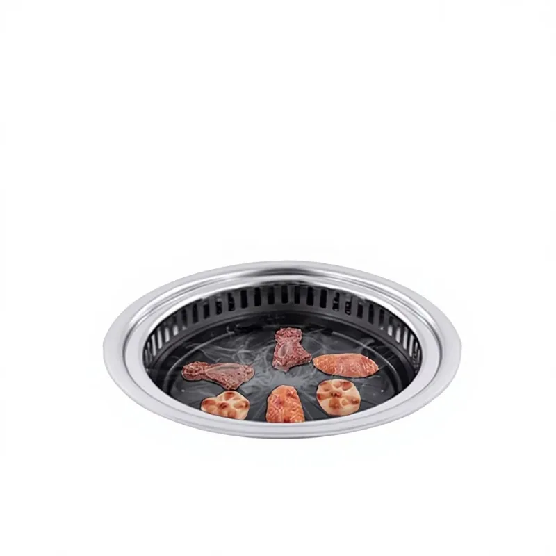 Smoke-free Korean-style barbecue oven and hot pot set, restaurant-grade electric stove