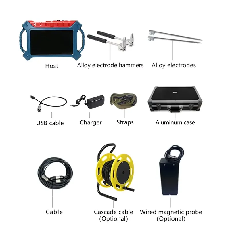 New High-density Electrical Resistivity Groundwater Detection Instrument ADMT-300ZN 300m Depth AIDU Brand