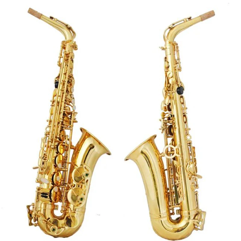 

2020 New Alto saxophone descending E-Tune musical instrument professional performance with Reed. Mouthpiece. Case