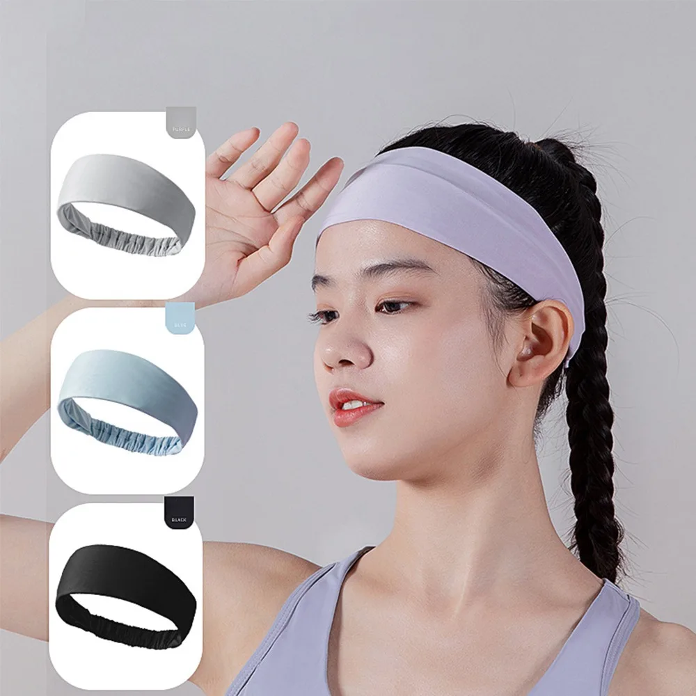 PC Yoga Hair Bands Solid Color Sports Elastic Headbands Ribbon Fitness Yoga Headwear for Women Hair Accessories