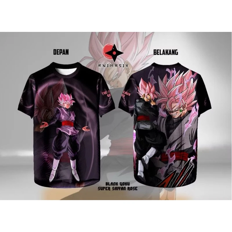 

2026 new Summer Dragon Ball Retro Fitness T-shirt Men's Oversized 3D Printed Short-sleeved Family Unisex Children's Sports Shirt