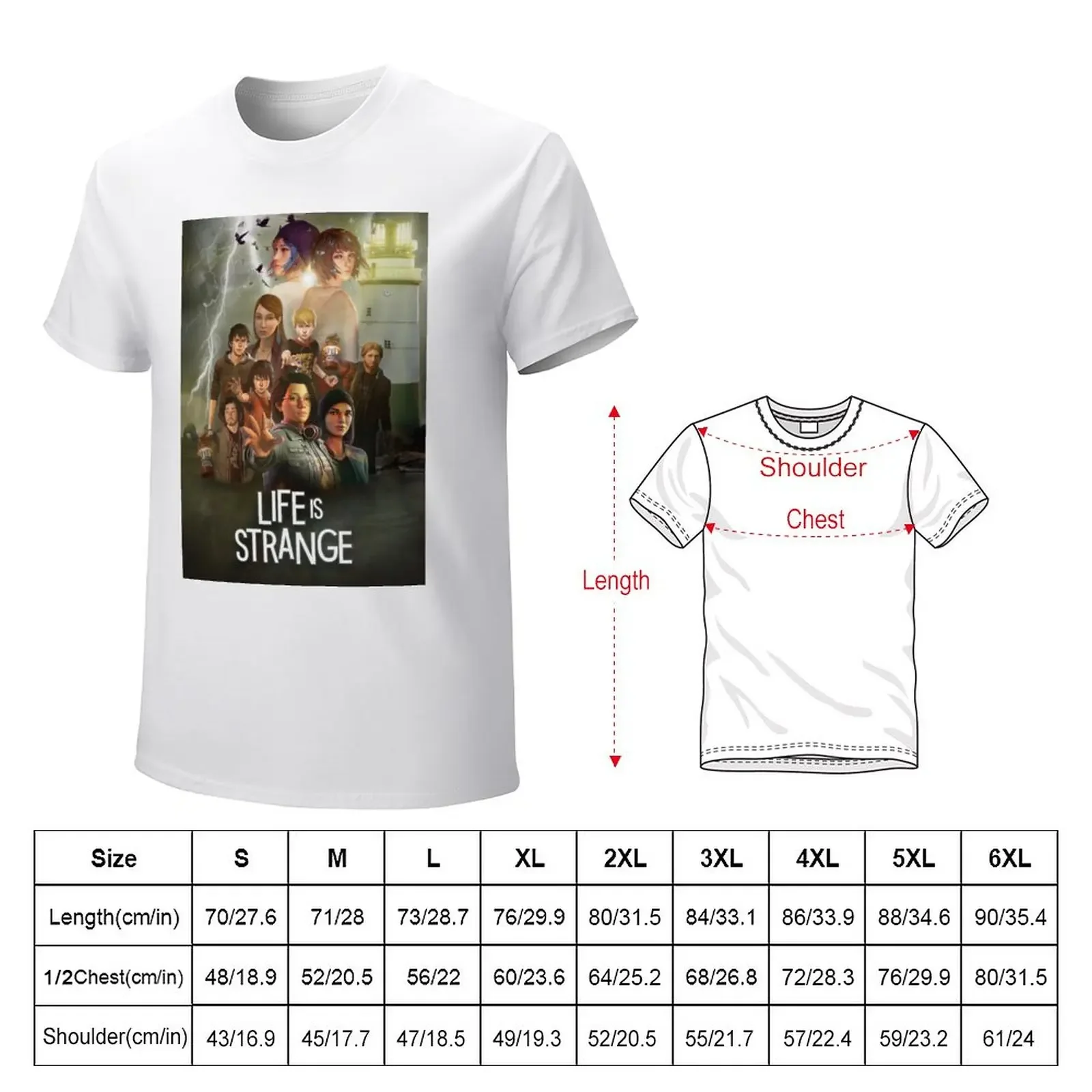 Life Is Strange Movie Poster T-Shirt Blouse korean fashion boys whites mens graphic t-shirts big and tall