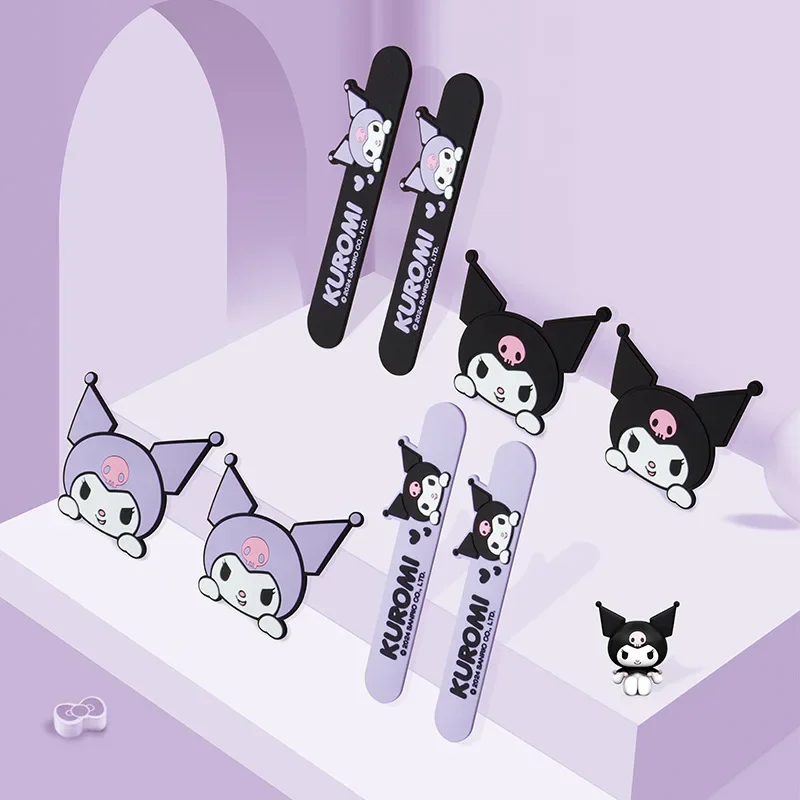 Sanrio Kuromi Car Anti-Collision Strip Cartoon Car Door Bumper Strip Handle Reversing Mirror Anti-Scratch Decorative Accessories