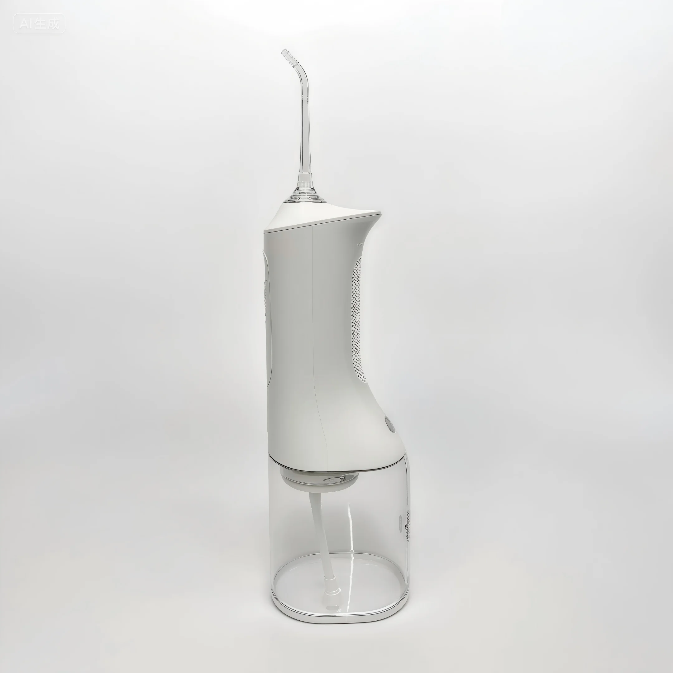 ホットセール中！携帯用充電式ウォーターフロッサー、歯の洗浄に最適。300mlタンク、4つのモード、4種類の交換可能なノズル付き。