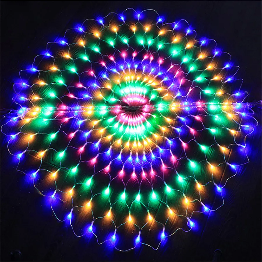 Imagem -05 - Led Peacock Mesh Fairy String Light Natal Guirlanda Lights para Jardim Festa de Casamento Decoração de Férias Ano Novo Quente Modos 3m