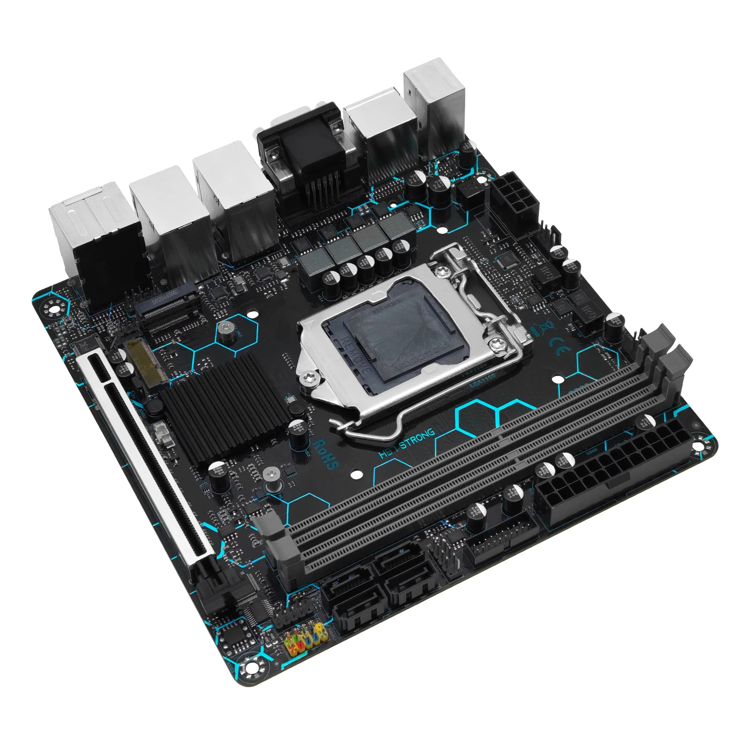 Imagem -06 - Placa-mãe Forte Lga 1150 Suporte Intel Core i7 i5 i3 e3 Ddr3 Mini-atx Vga Hdmi dp com Lan Dupla Wifi M.2 Machinist-h97