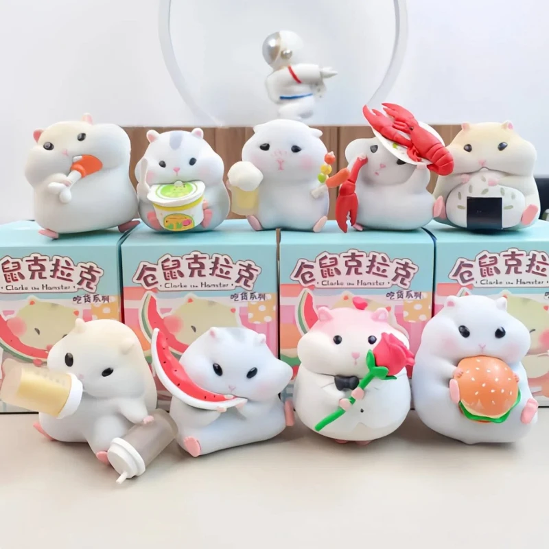 Nuevo Producto en Stock: Clark el Hámster, Ratón Gourmet Adorable, Caja Sorpresa, Figura de Acción, Decoración para el Hogar, Regalos Encantadores de Cumpleaños