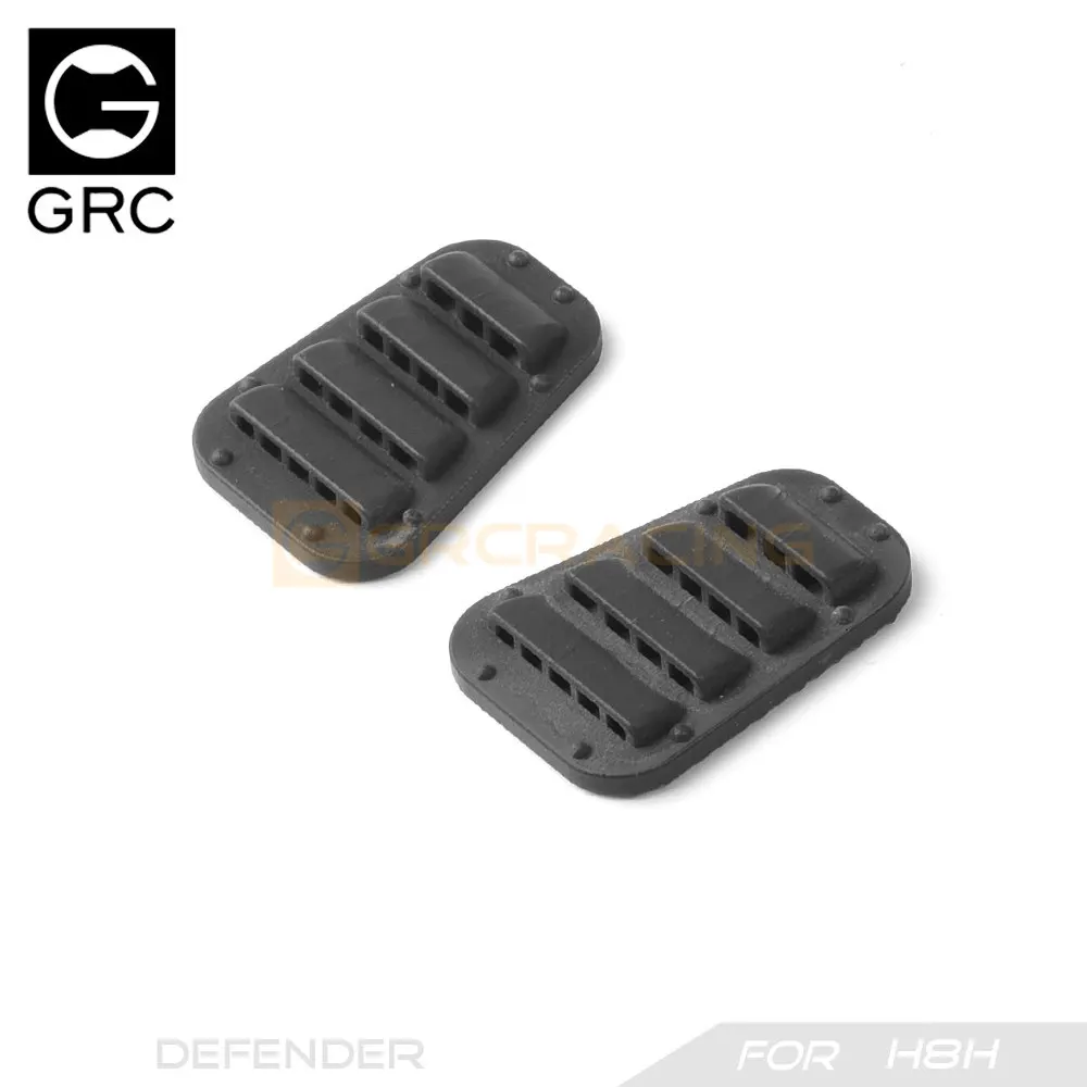 GRC 1/8 Hood Decorations Air Intake Grille Ventilation Cover for 1/8 RC Car MJX H8H Defender Upgrade Option Parts #G190LP