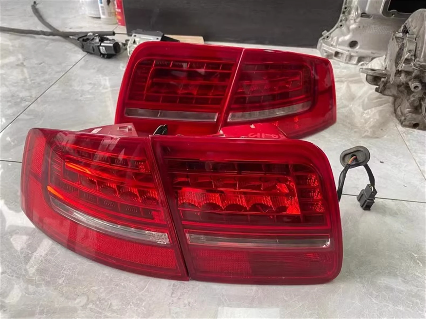 4 قطعة ضوء خلفي للسيارة أودي A8 D3 2005-2010 ضوء الفرامل بدوره إشارة الضوء العكسي